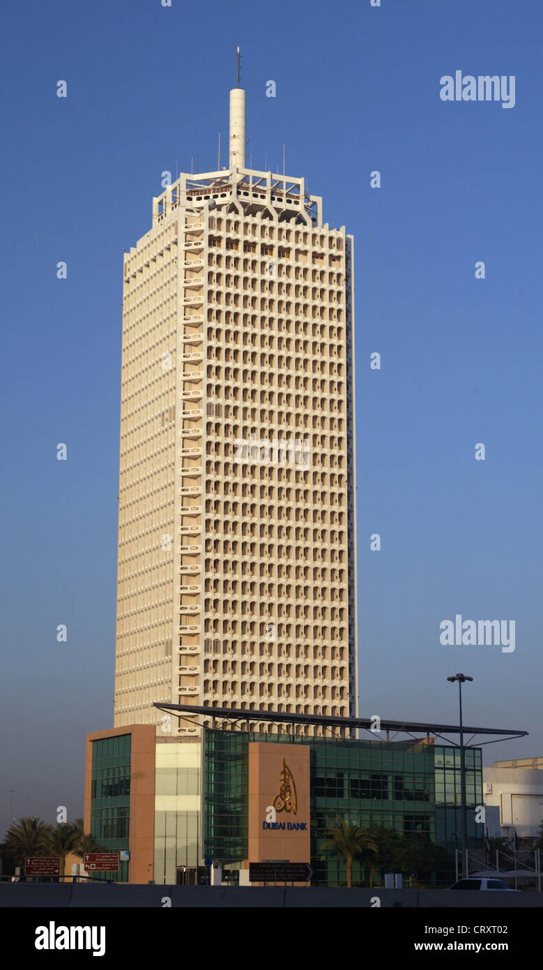 Il World Trade Center su Sheikh Zayed Road, Dubai Foto Stock