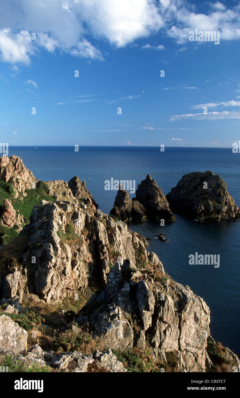Isole del Canale, Guernsey, Costa Sud Foto Stock