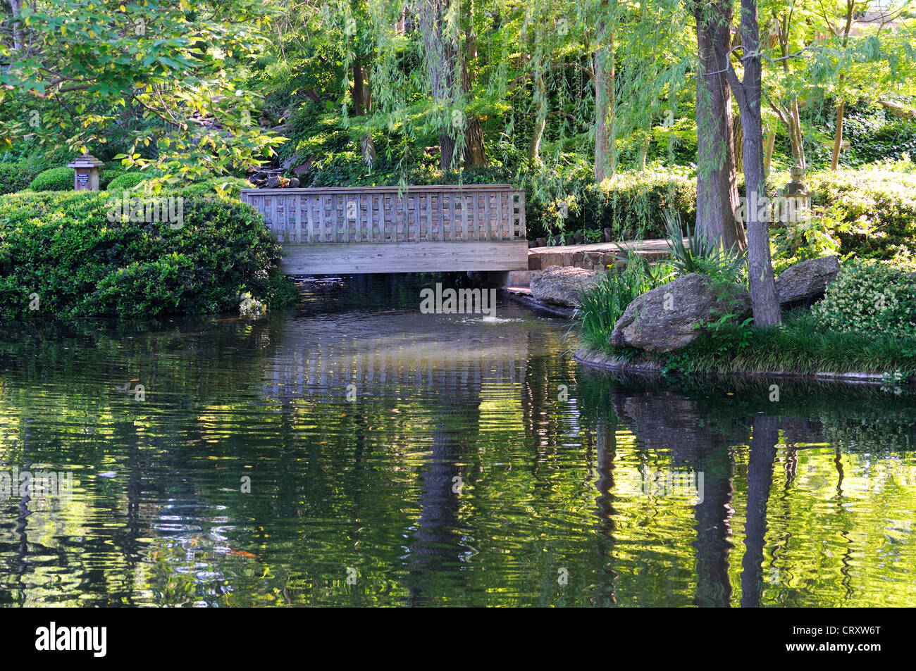 Giardino giapponese, Fort Worth, Texas, Stati Uniti d'America Foto Stock