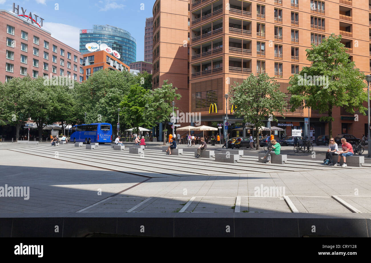 Marlene Dietrich Platz, Berlin, Germania Foto Stock