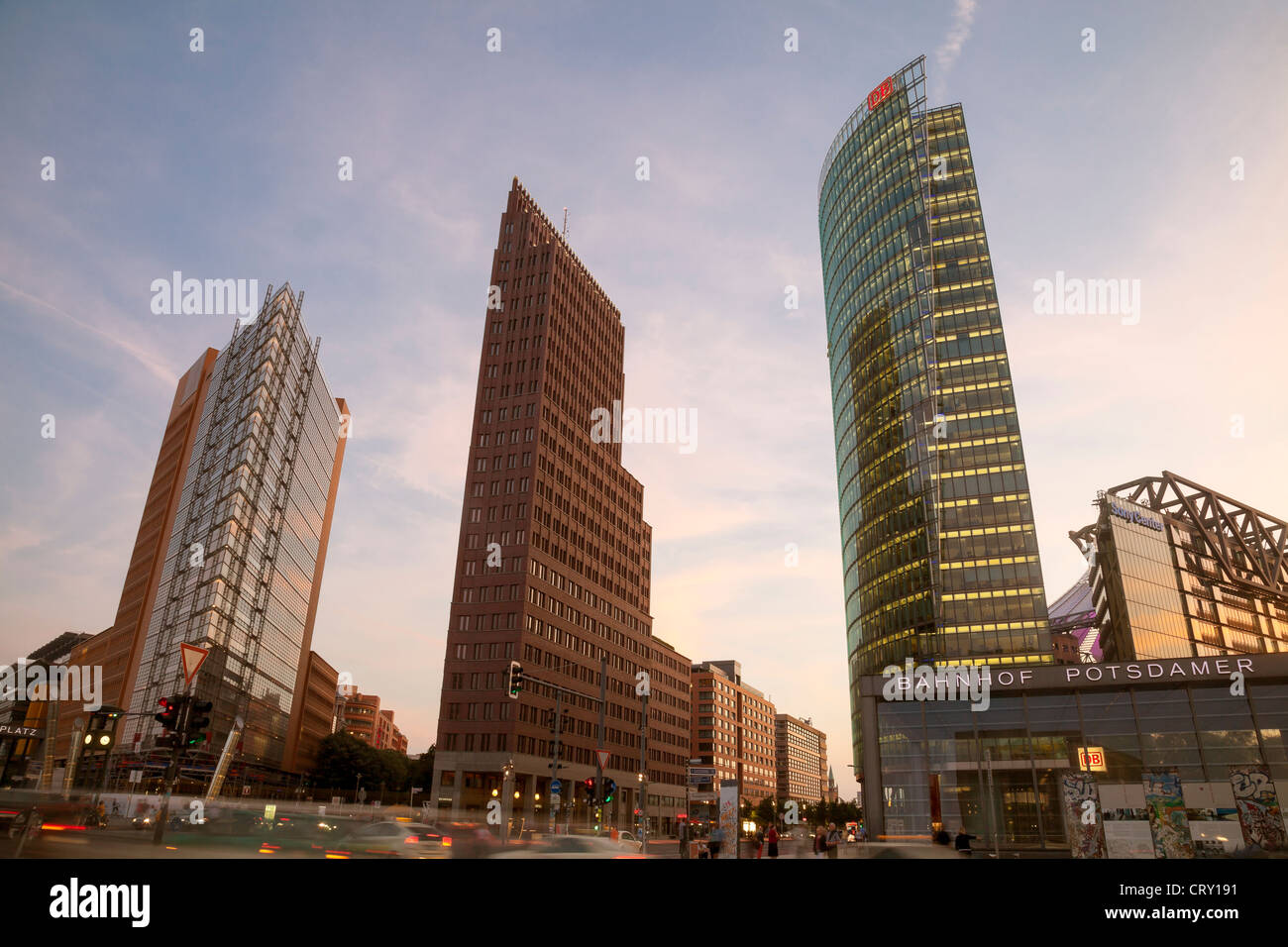 Potsdamer Platz di Berlino, Germania Foto Stock