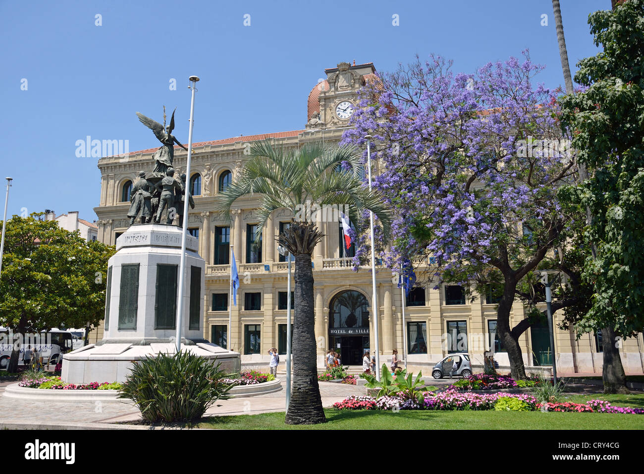 Hotel de Ville (municipio), Promenade de la Croisette, Cannes, Côte d'Azur, Alpes-Maritimes, Provence-Alpes-Côte d'Azur, in Francia Foto Stock