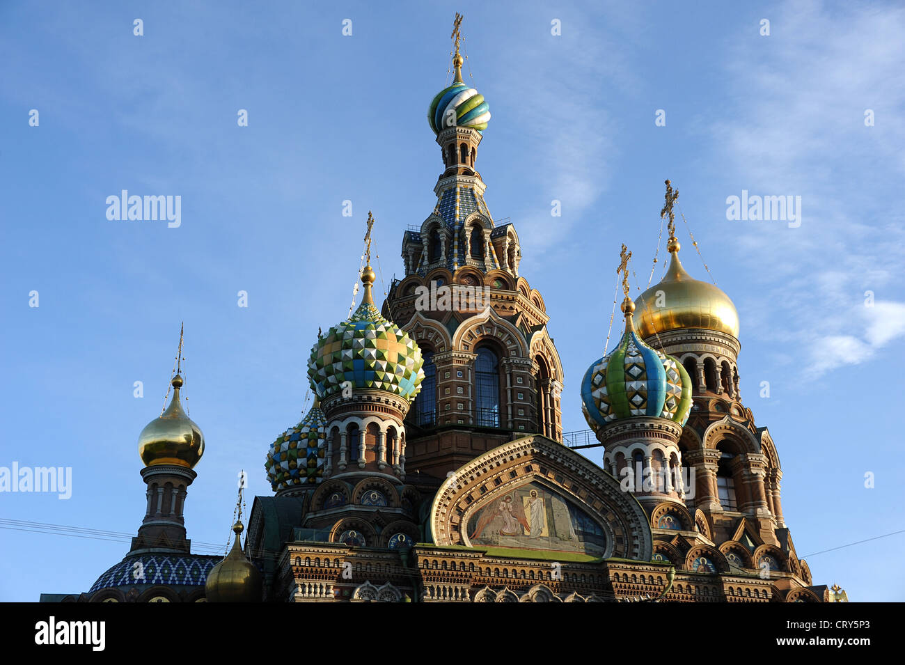 Chiesa della Resurrezione di Cristo "sul Sangue versato". San Pietroburgo, Russia. Foto Stock