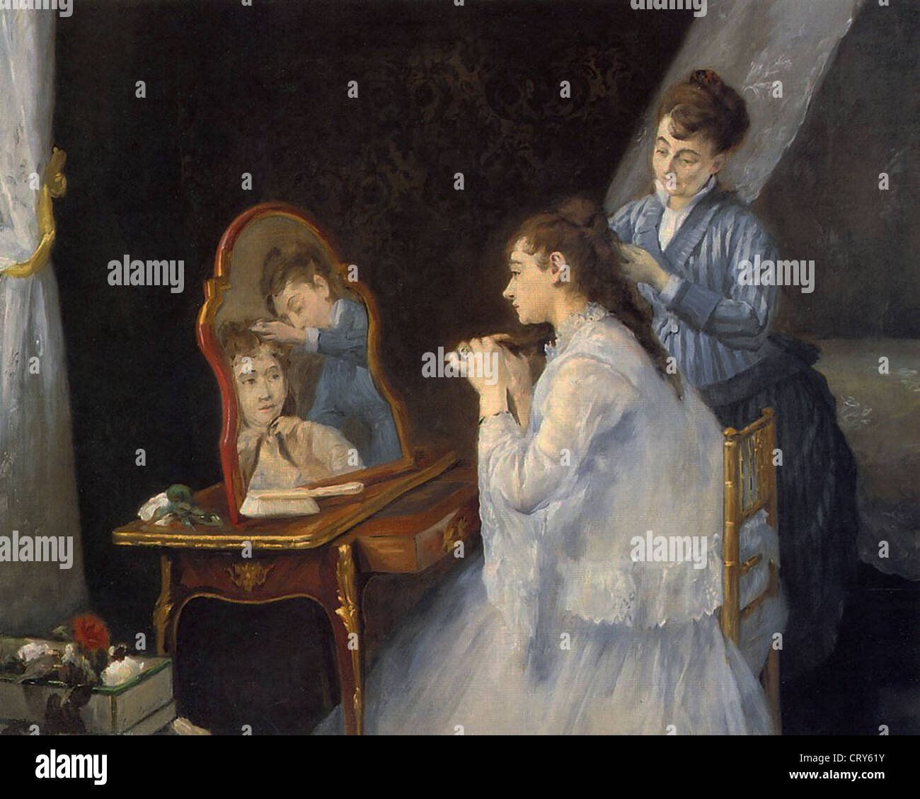 Eva Gonzalès 1875 Le Petit leva Foto Stock