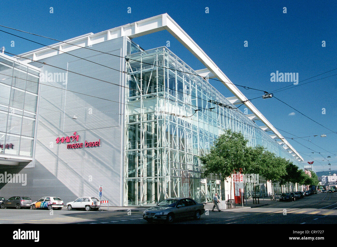 I nuovi padiglioni della Fiera di Basilea Foto Stock