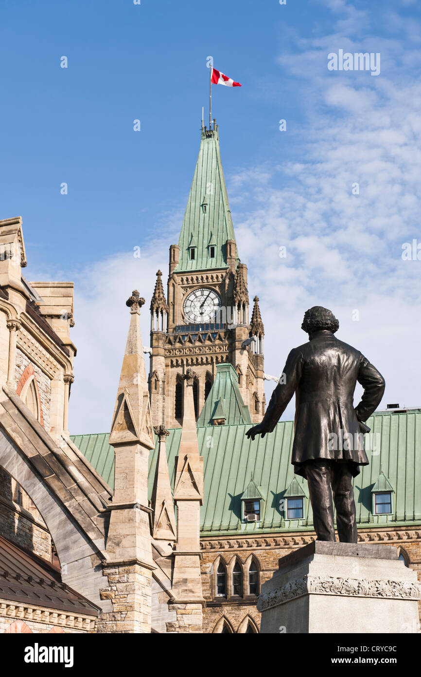 Tommaso D'Arcy McGee; statua, Ottawa Foto Stock