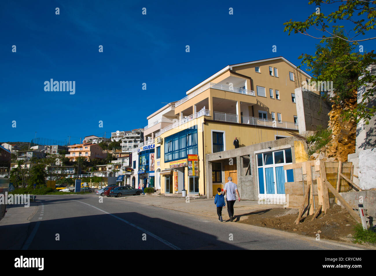 Neum in bosniaco Costa Adriatica la Bosnia ed Erzegovina l'Europa Foto Stock