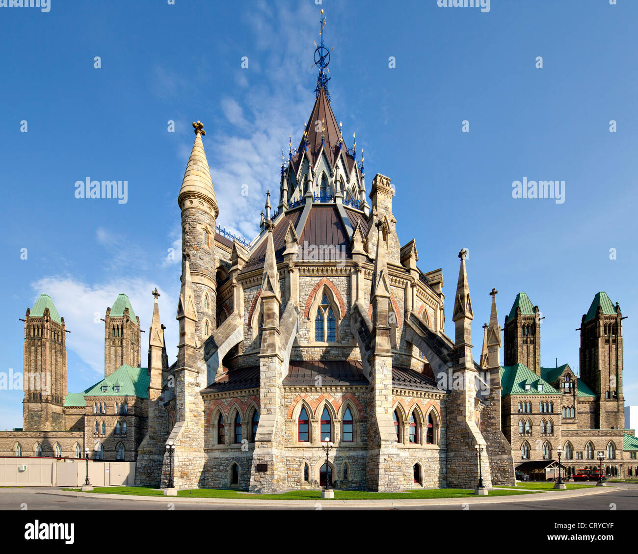 Parliament Hill Library, Ottawa Foto Stock