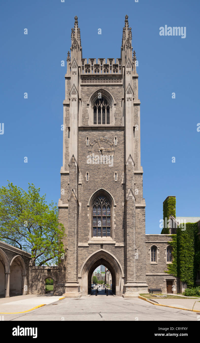 Soldato' Torre, Università di Toronto Foto Stock