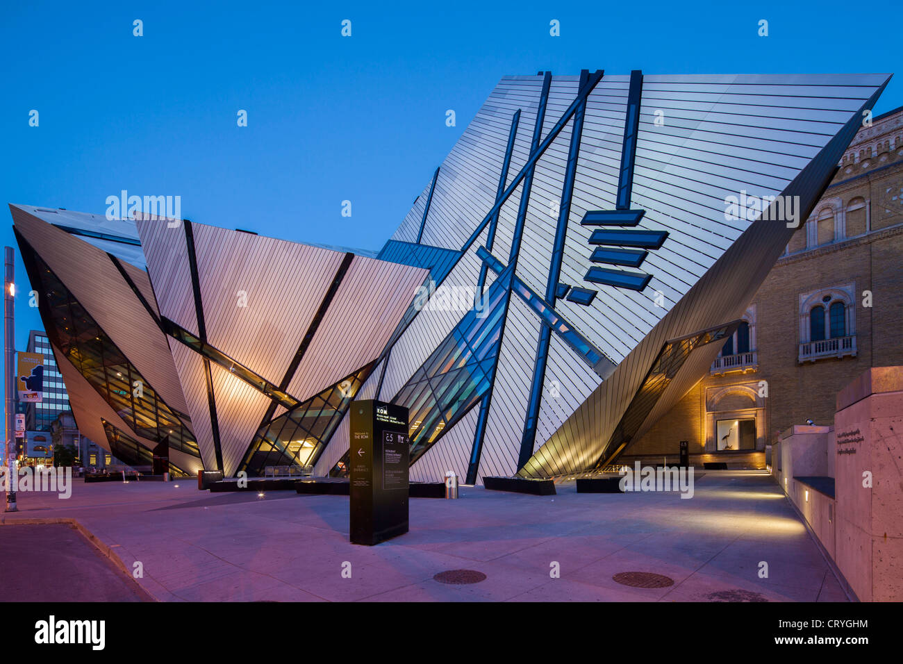 Il Royal Ontario Museum, Cristallo, Toronto Foto Stock