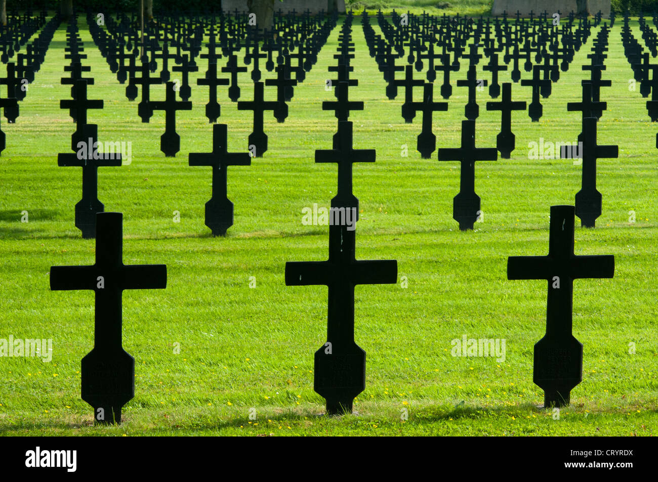 Il tedesco war graves dalla prima guerra mondiale, Fort de la Malmaison, Chemin des Dames, Francia Foto Stock