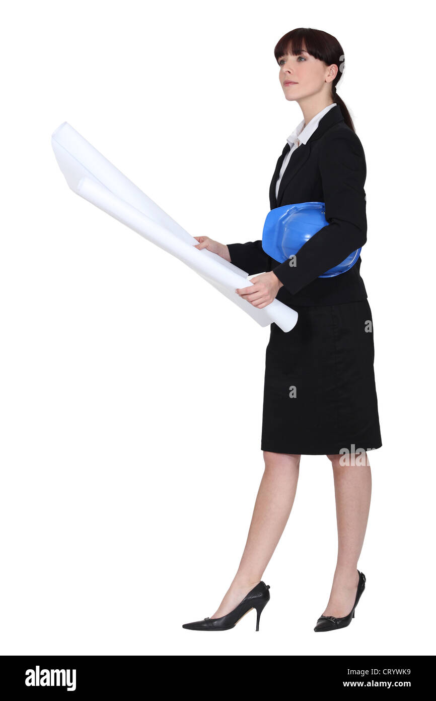 Smart architetto femmina Foto Stock