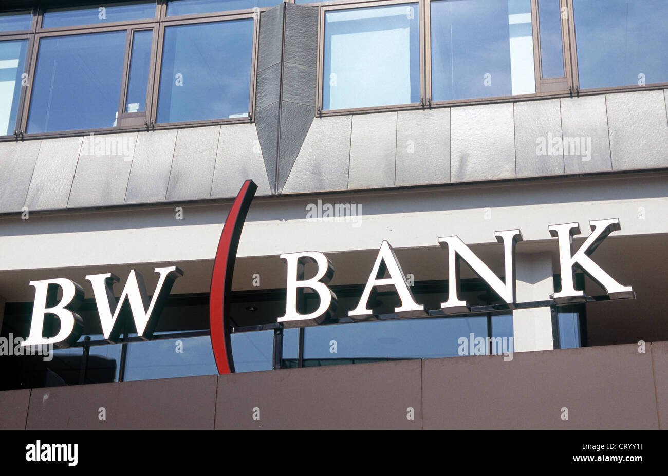 Logo Baden-Wuerttembergische Bank Banca BW Foto Stock