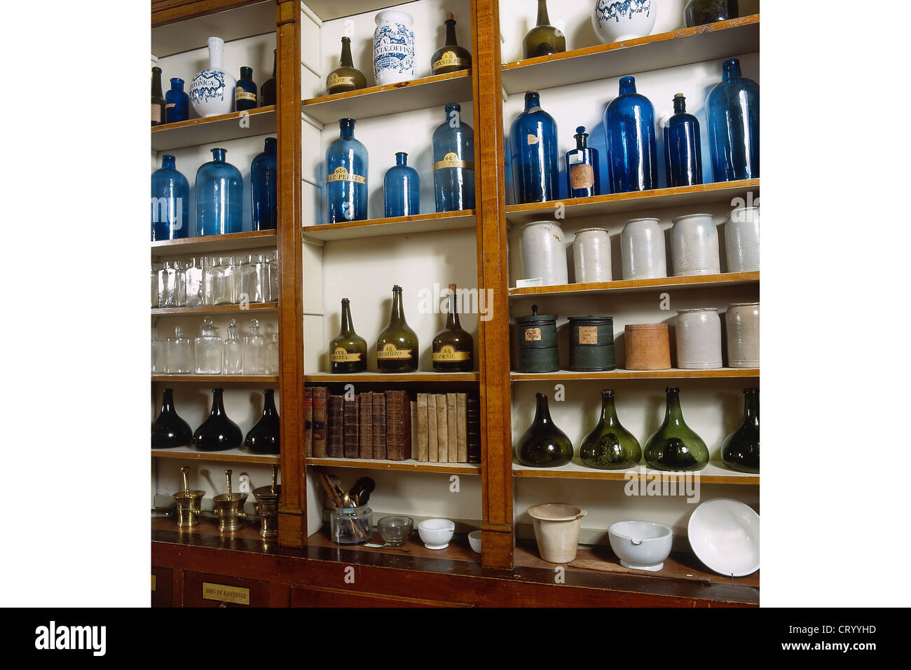 Storia della farmacia Foto Stock