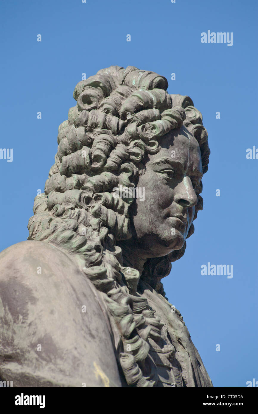L ammiraglio sir George Rooke statua, Rocca di Gibilterra Foto Stock