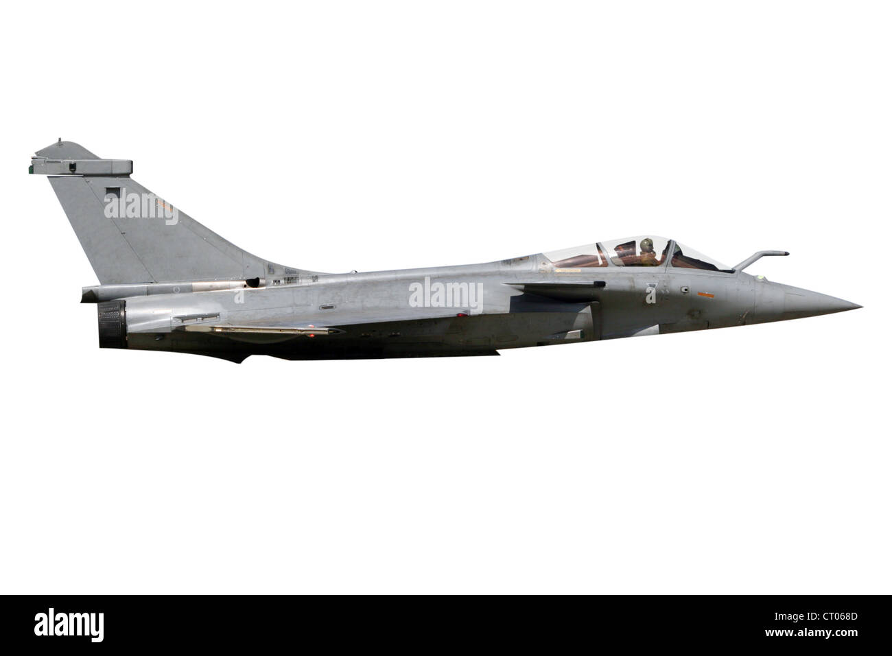 Isolate il Rafale francese jet da combattimento aereo Foto Stock
