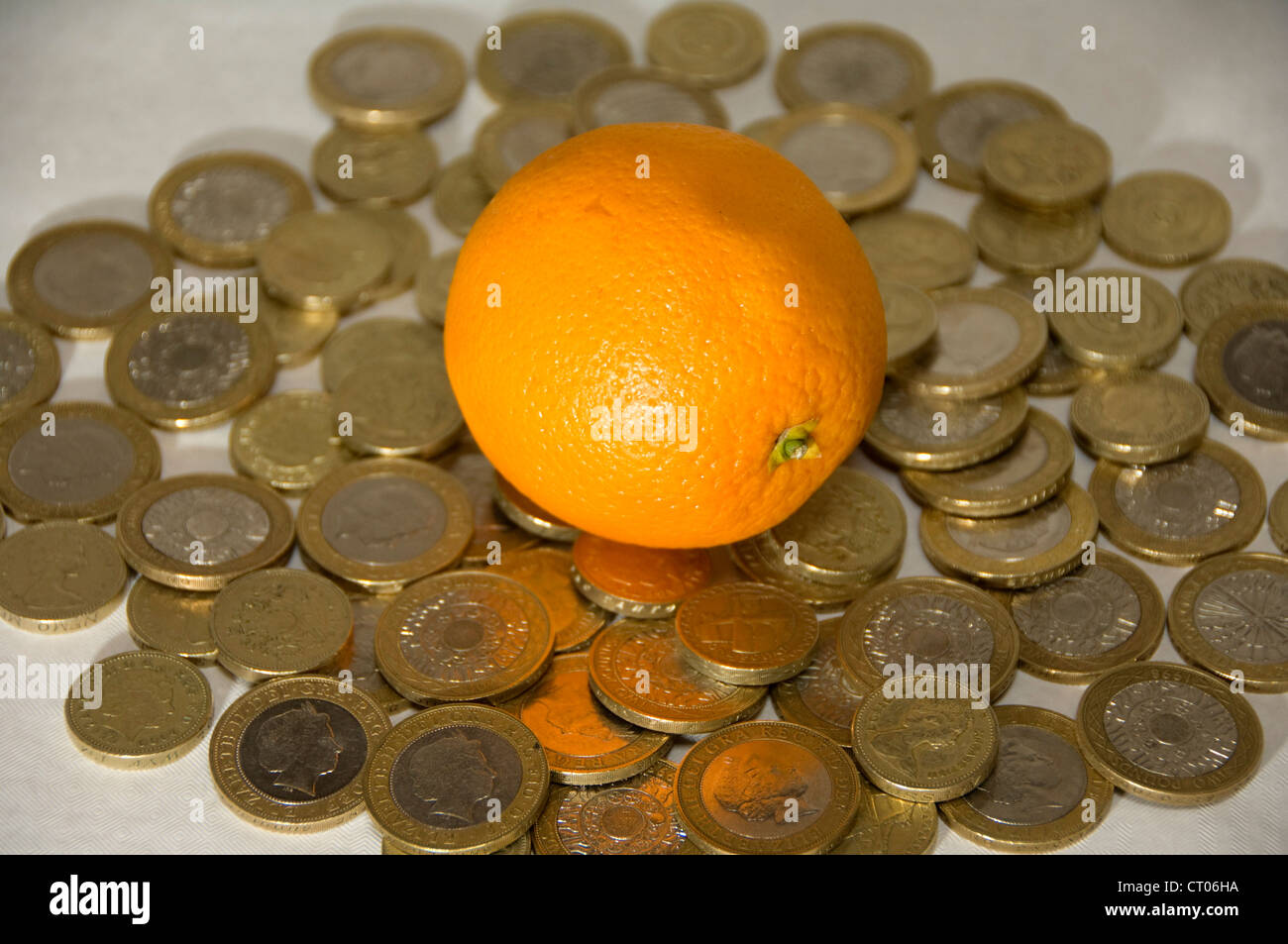 Il costo delle arance Foto Stock