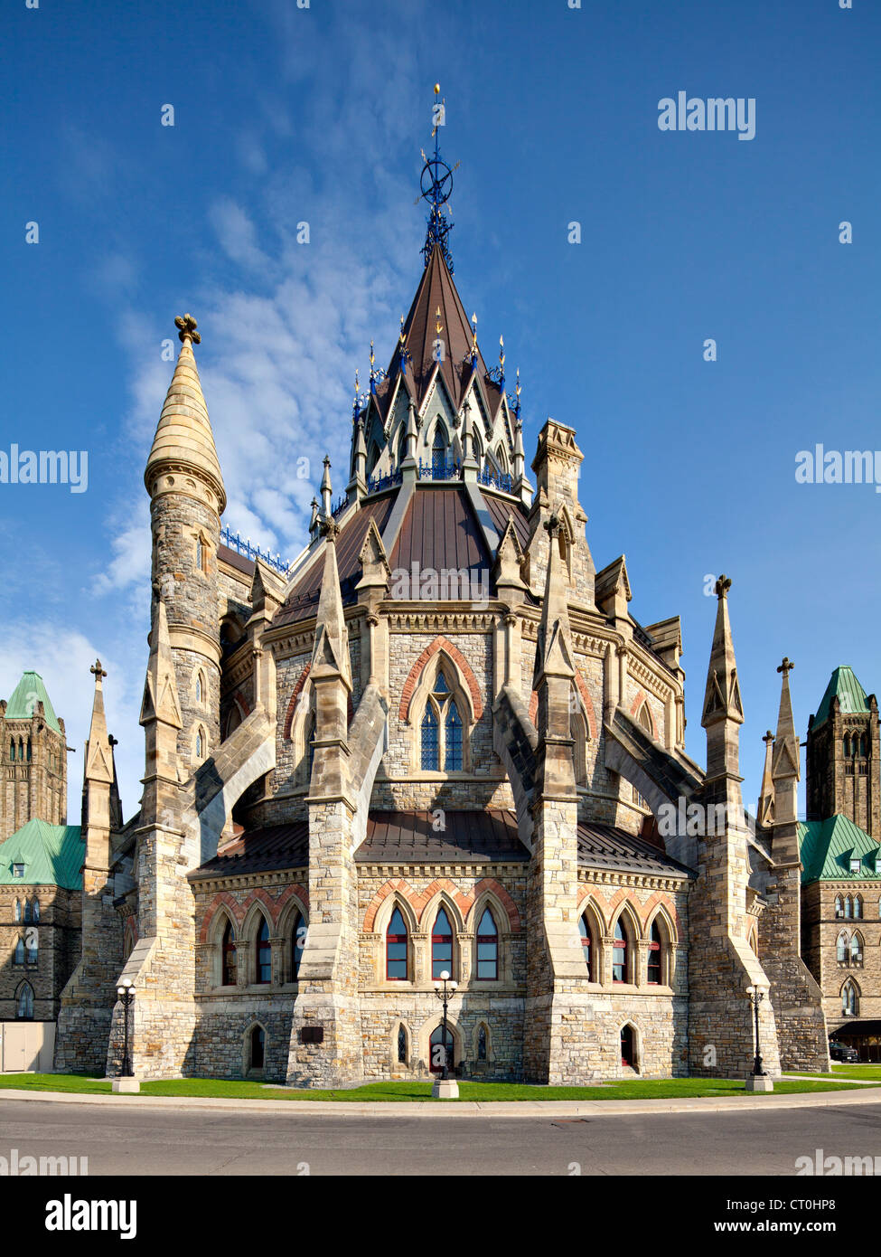 Parliament Hill Library, Ottawa Foto Stock