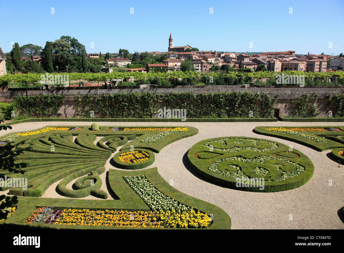 Francia, Midi-Pirenei, Albi, Palais de la Berbie, Jardin remarquable, Foto Stock