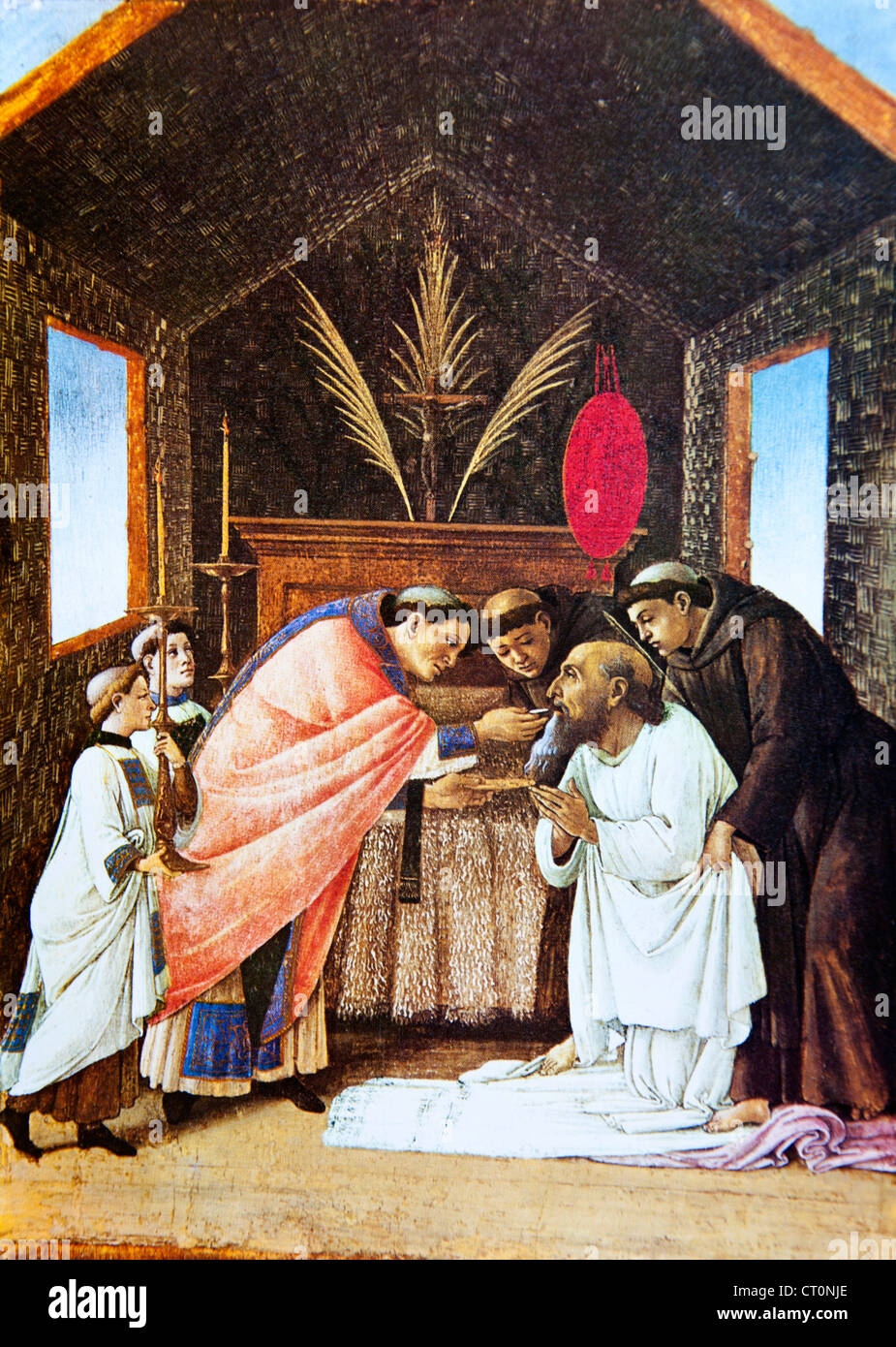 L ultima Comunione di San Girolamo Botticelli Foto Stock