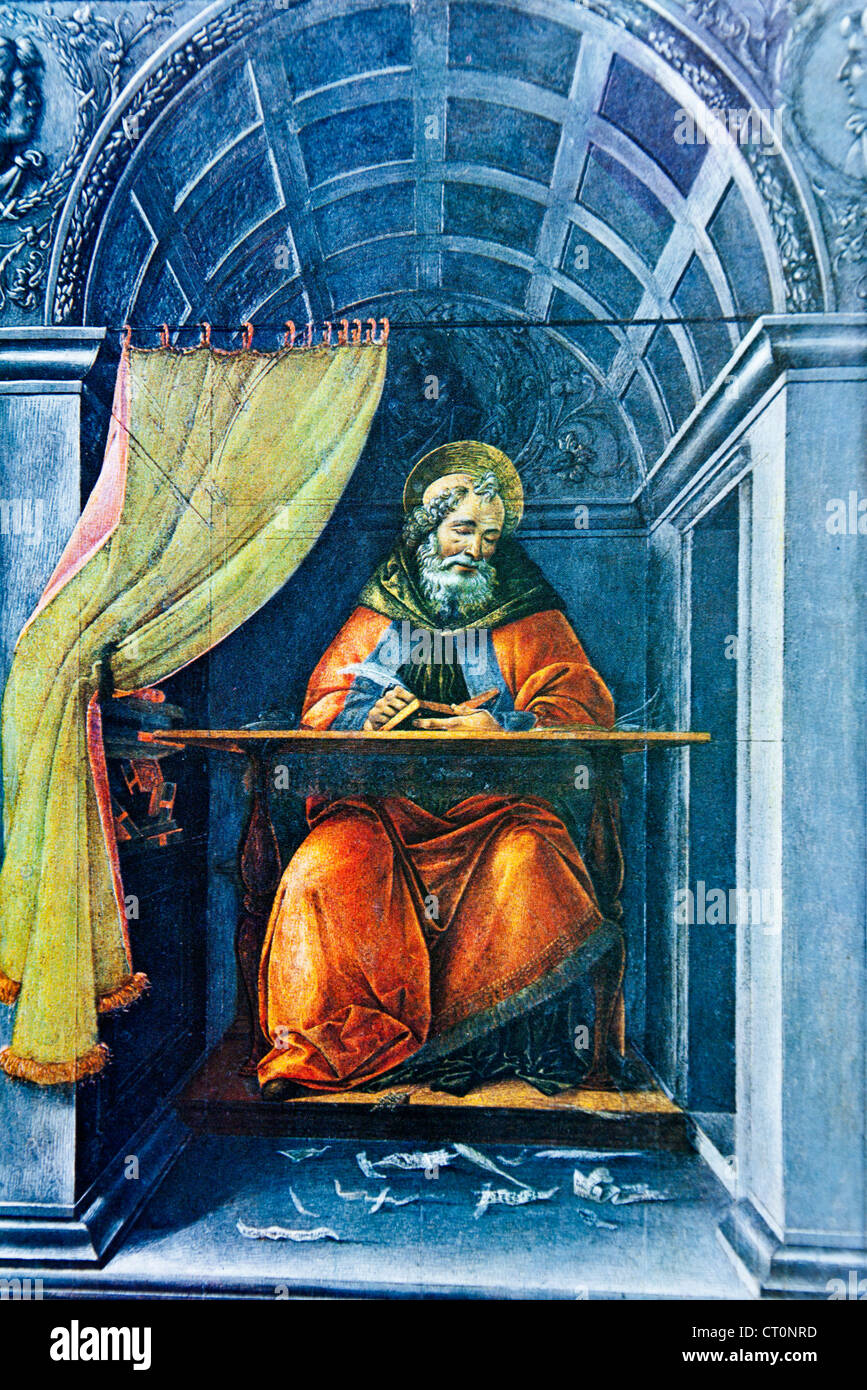 Sant'Agostino Botticelli Foto Stock