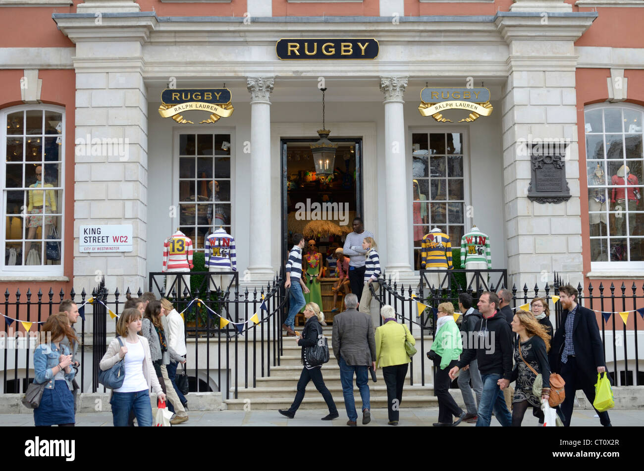 Ralph Lauren Rugby fashion store, Covent Garden di Londra, Regno Unito Foto Stock