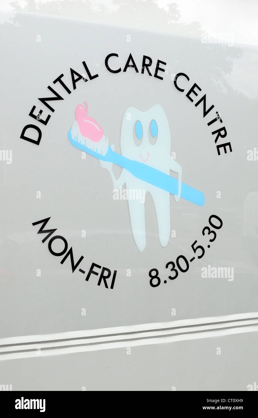 Dental Care center segno Foto Stock