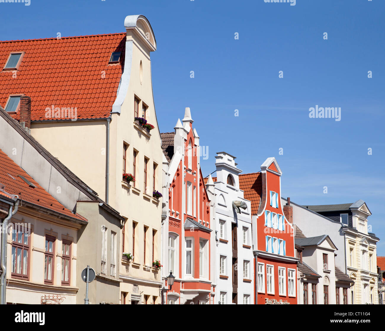 Magazzini, Bohrstrasse, Wismar, Meclemburgo-Pomerania Occidentale, Germania Foto Stock