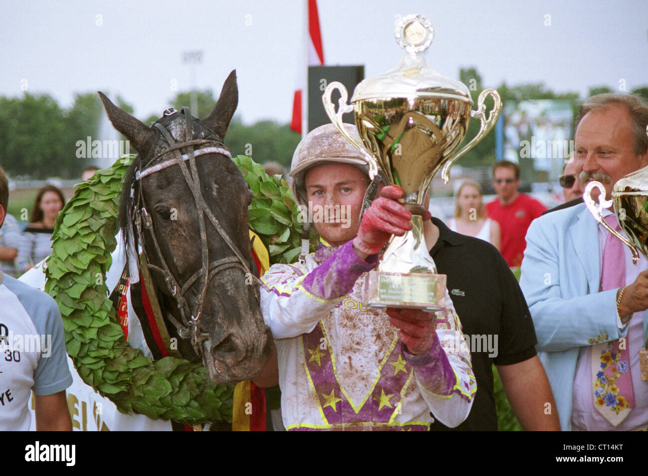 Berlino, il Derby vincitore nel 2004 con come ambasciatore Roland Huelskath Foto Stock