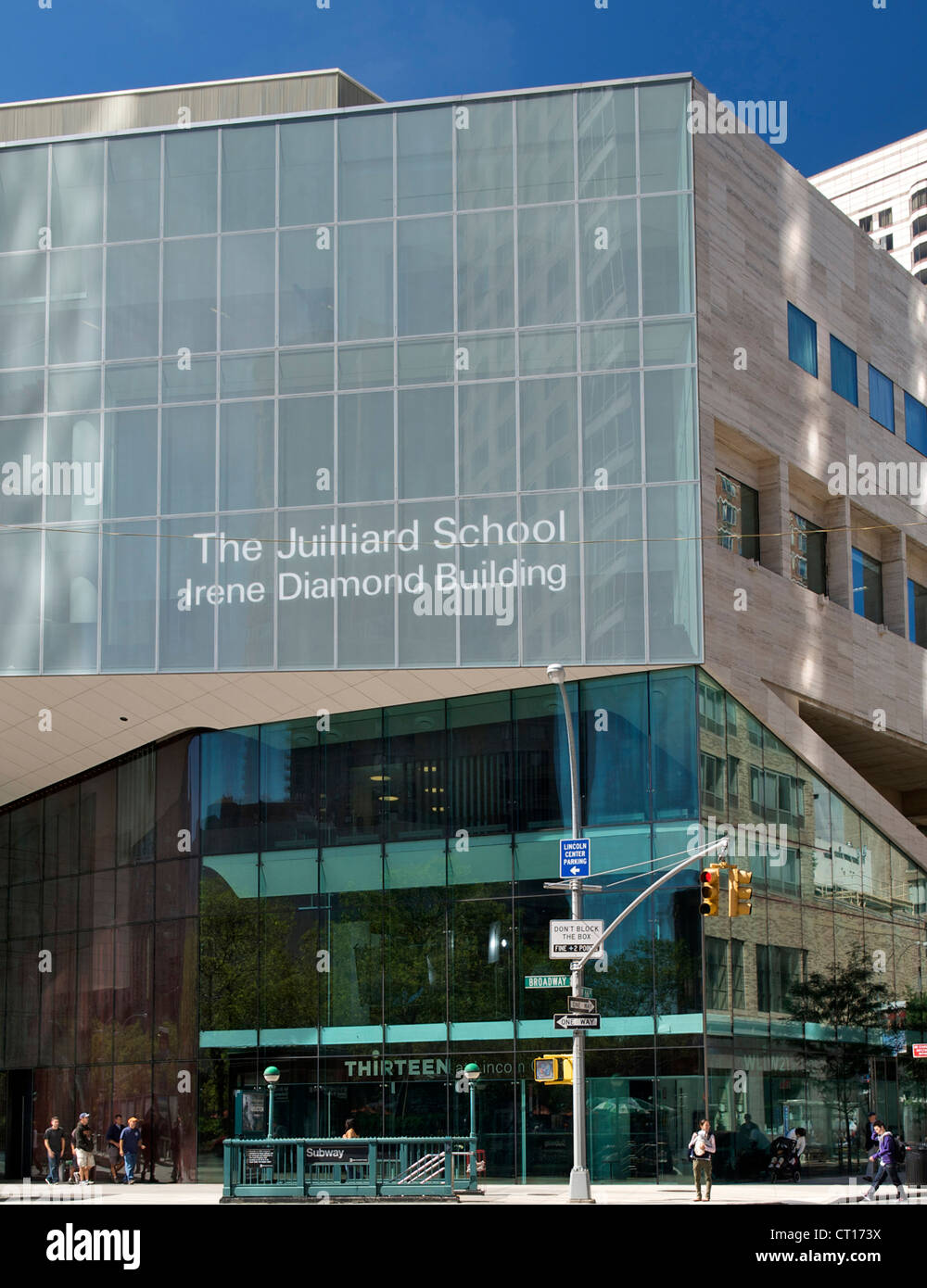 Julliard School a Manhattan, New York, Stati Uniti d'America. Foto Stock