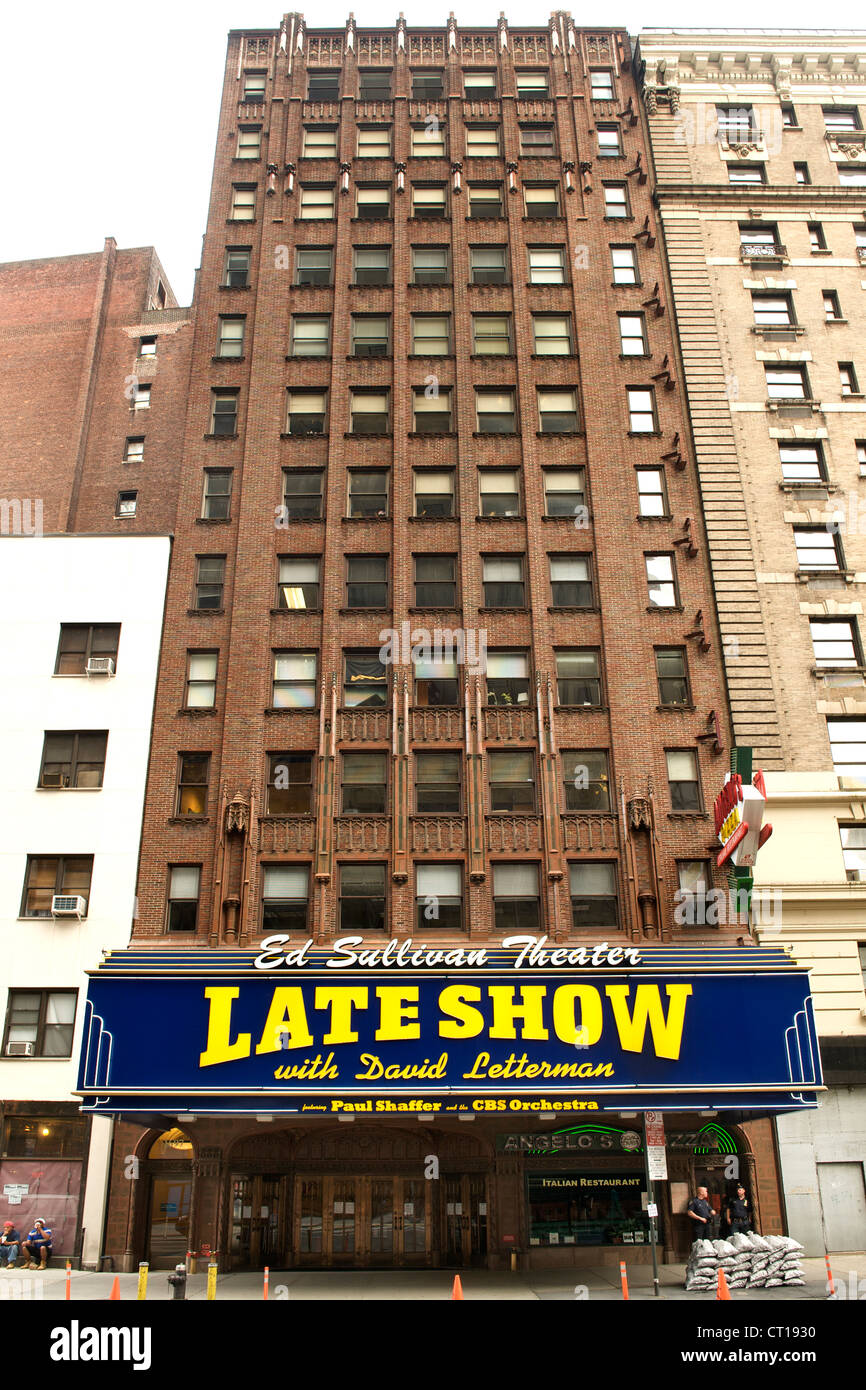 Ed Sullivan Theater in Manhattan, New York City, Stati Uniti d'America. Foto Stock