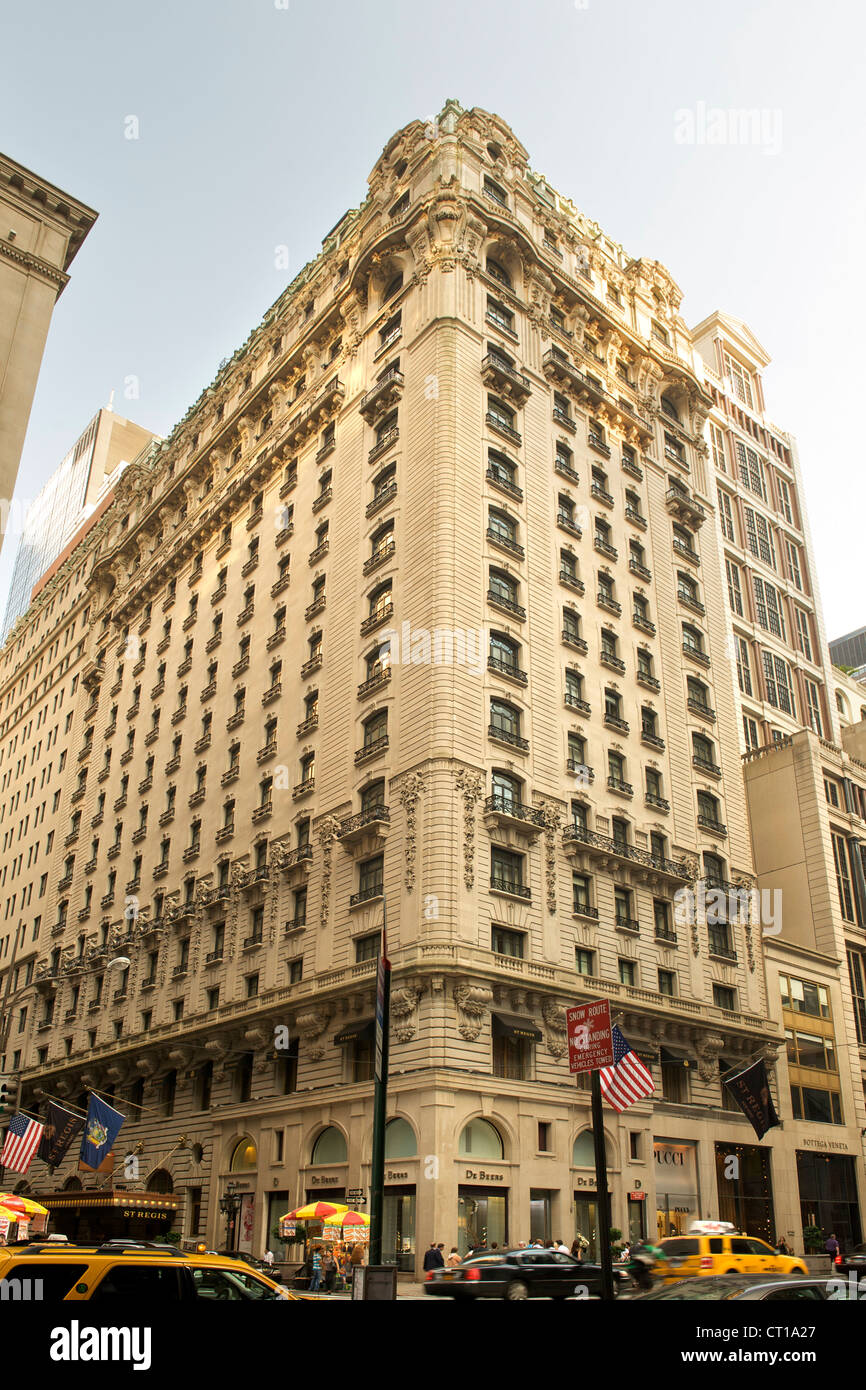 St Regis Hotel, Manhattan, New York City, Stati Uniti d'America. Foto Stock