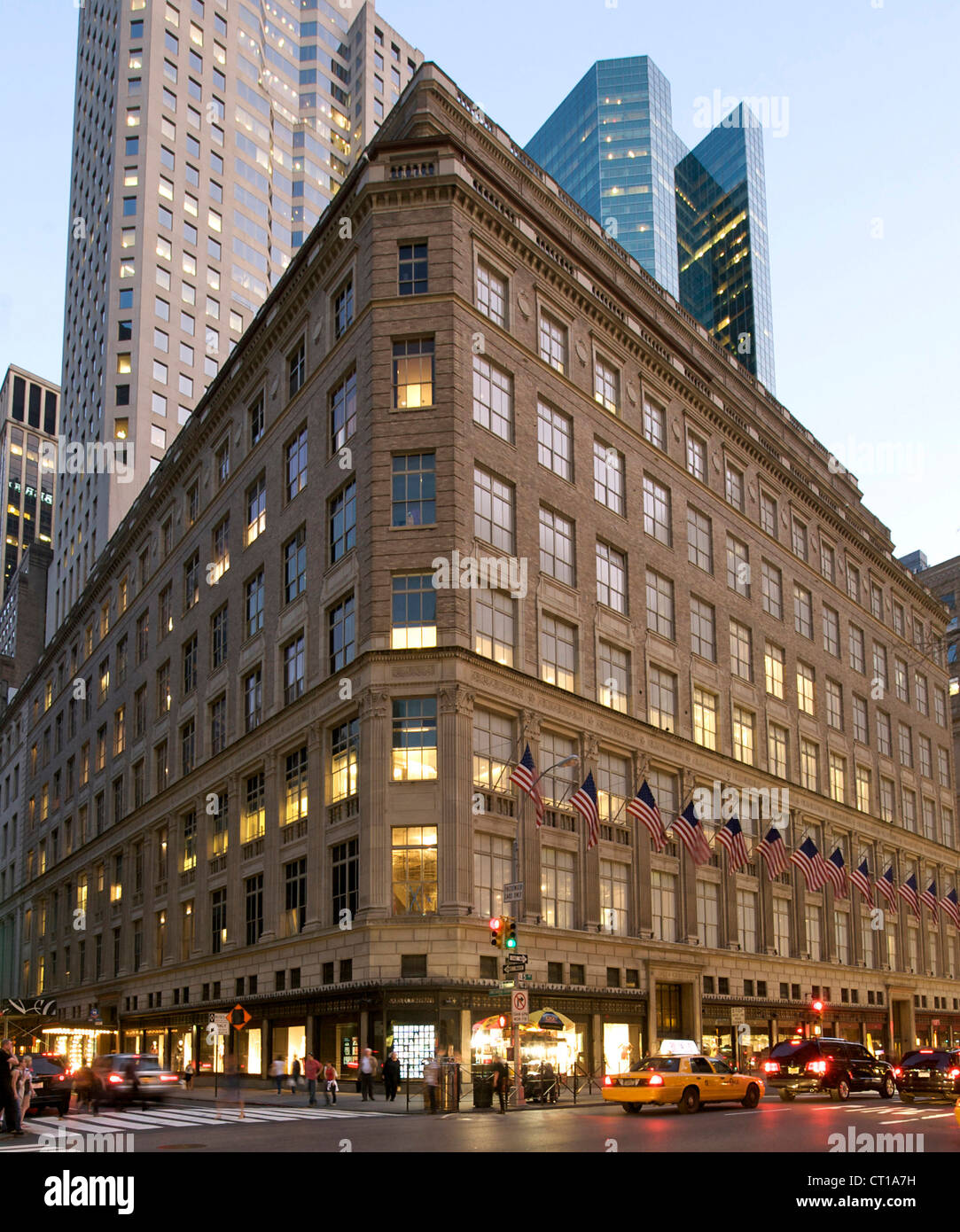 Saks Fifth Avenue a Manhattan, New York City, Stati Uniti d'America. Foto Stock