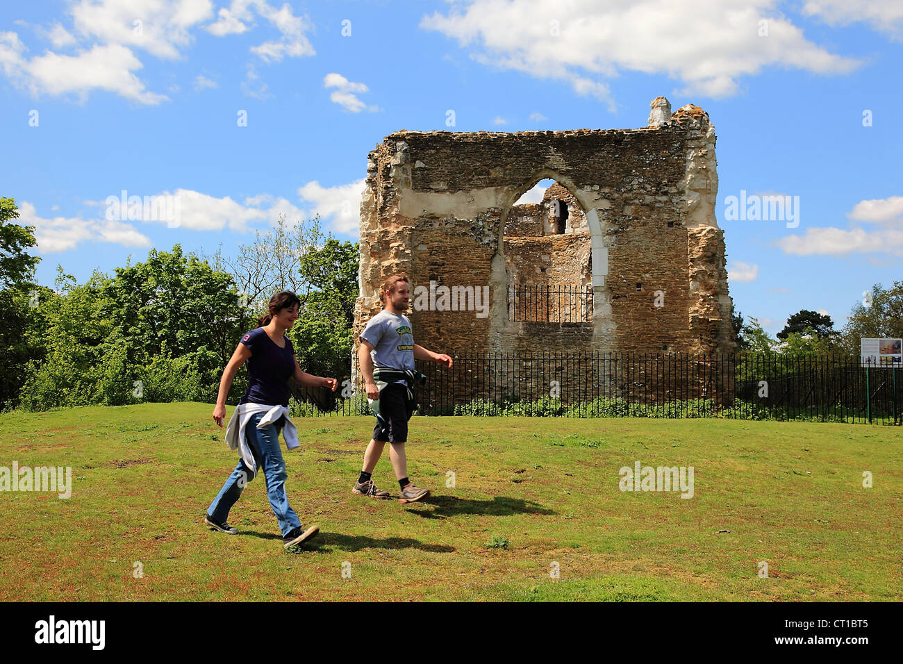 St Catherine Hill e la cappella, Surrey Hills, Surrey, Inghilterra Foto Stock