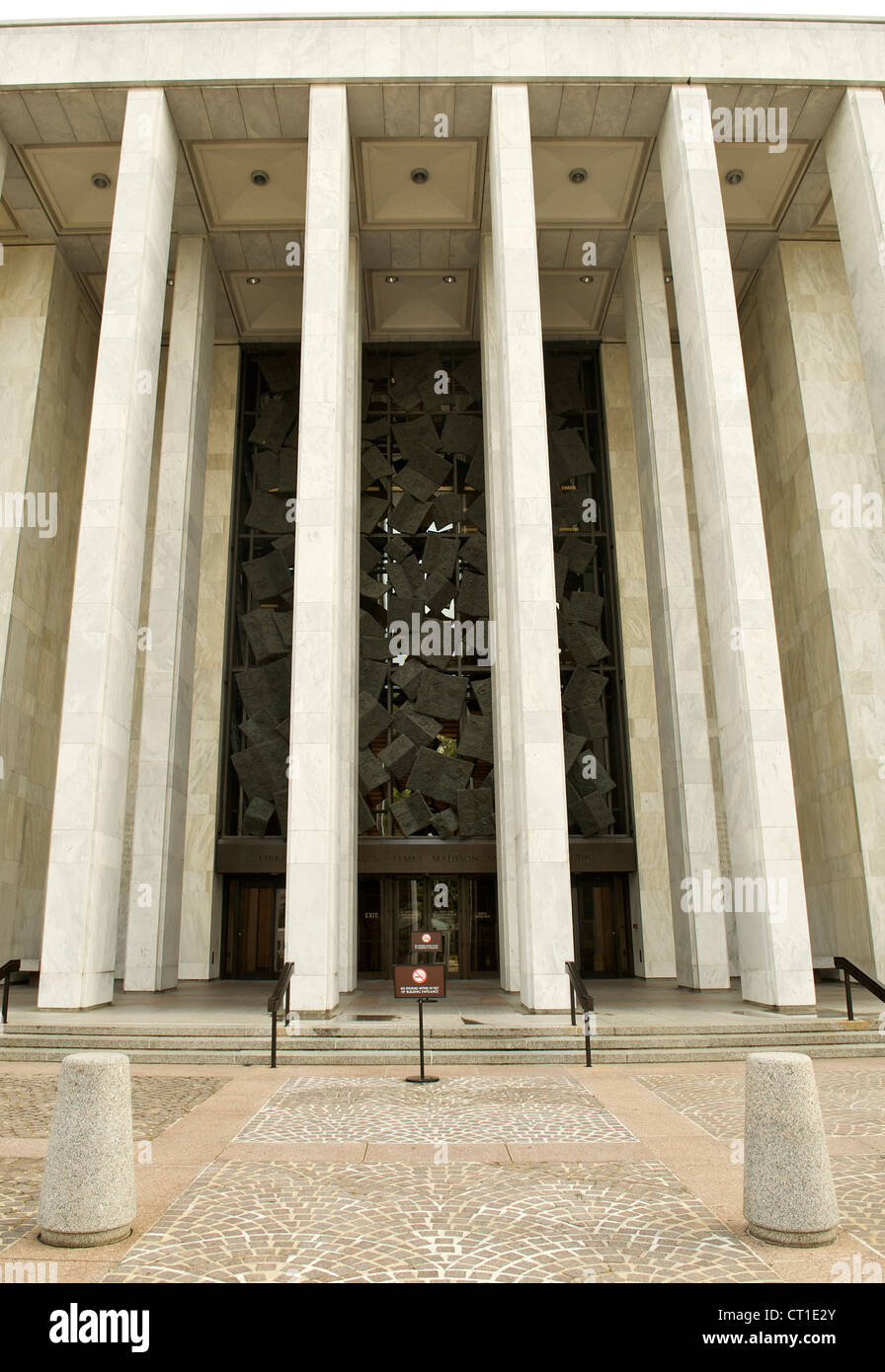 La Biblioteca del Congresso (Madison Building) in Washington DC, Stati Uniti d'America. Foto Stock