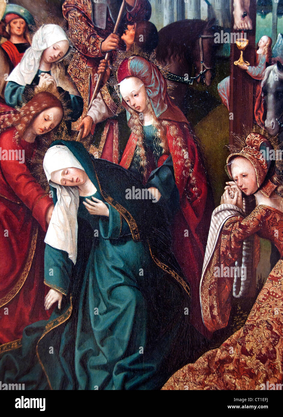 Crocifissione 1507 Jacob Cornelisz van Oostsanen olandese Paesi Bassi Foto Stock