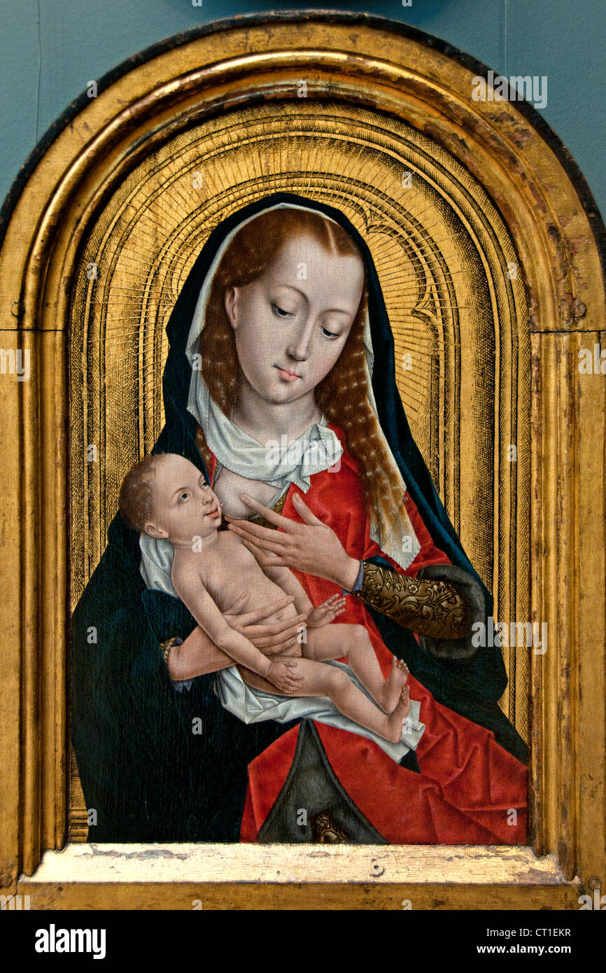 Madonna e Bambino tardo XV secolo Maestro di Santa Ursula leggenda olandese Paesi Bassi Foto Stock