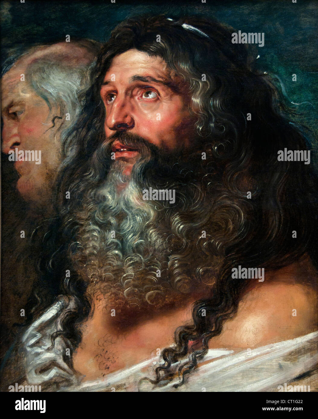 Studio di due teste 1608 Peter Paul Rubens 1577-1640 belga fiamminga del Belgio Foto Stock