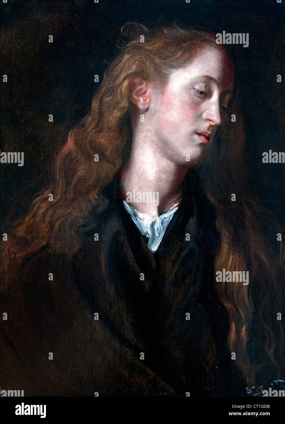 Studio Testa di una giovane donna 1618 Anthony van Dyck Belgio belga Foto Stock