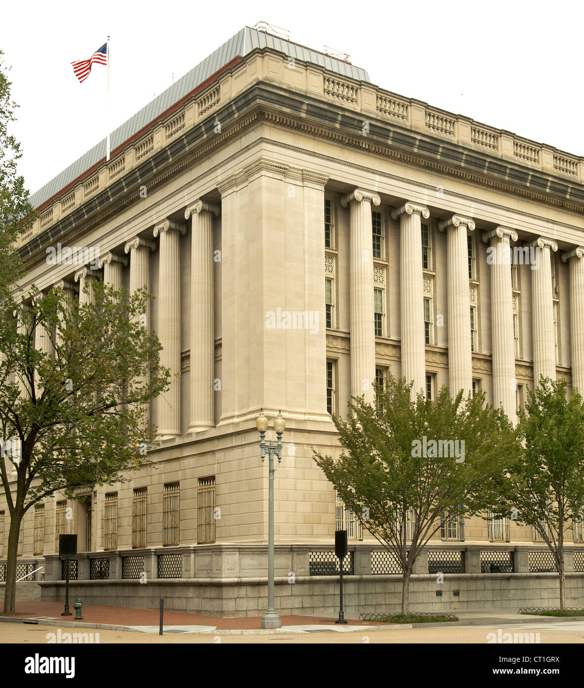 Tesoro edificio annesso a Washington DC, Stati Uniti d'America. Foto Stock