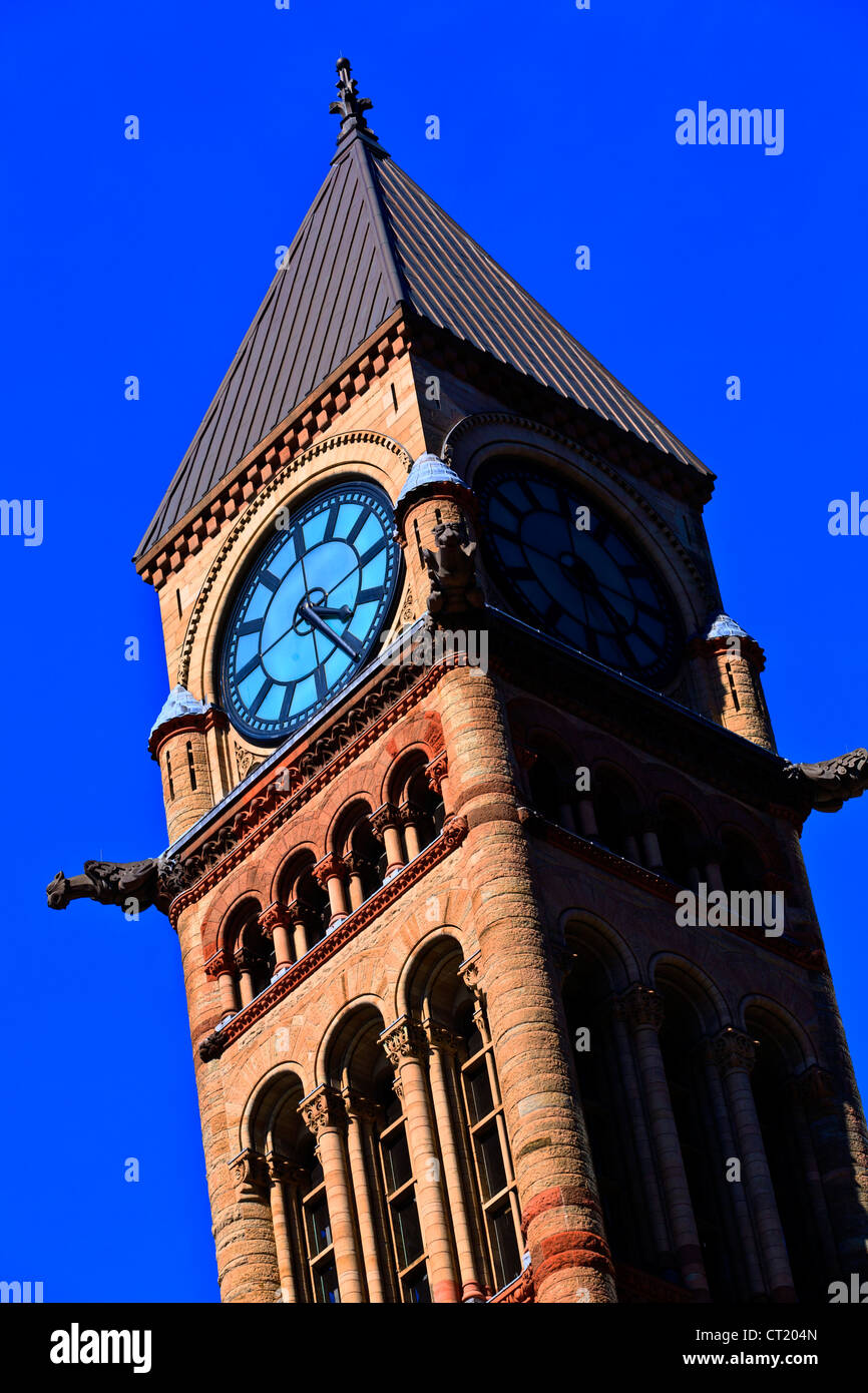 Torre dell Orologio vecchio Municipio Toronto Ontario Canada Foto Stock