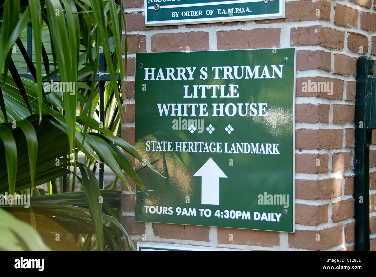 La piccola casa bianca a Key West, Contea di Monroe, Florida, Stati Uniti d'America Foto Stock