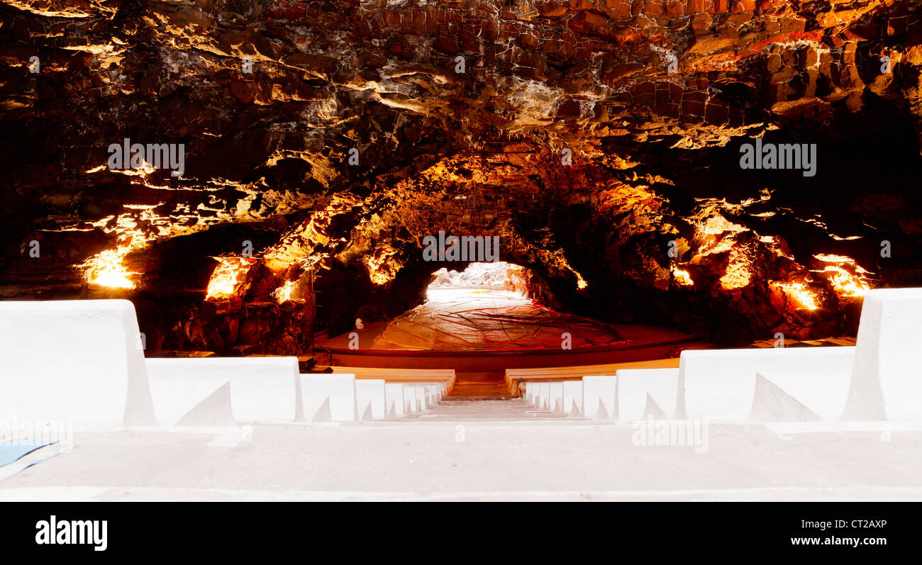 Lanzarote, Jameos del Agua auditorium - Lanzarote, Isole Canarie, Spagna, Europa Foto Stock