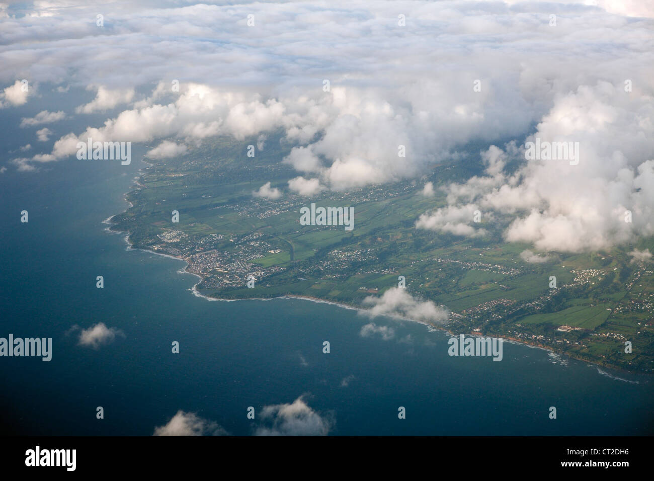 Vista aerea della Guadalupa, Caraibi, Francia Foto Stock