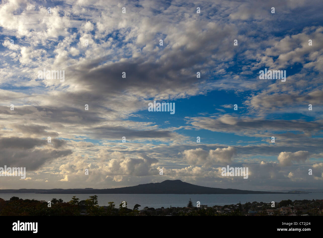 Montare Rangitoto, il vulcano dormiente nel porto di Auckland, Nuova Zelanda 5 Foto Stock