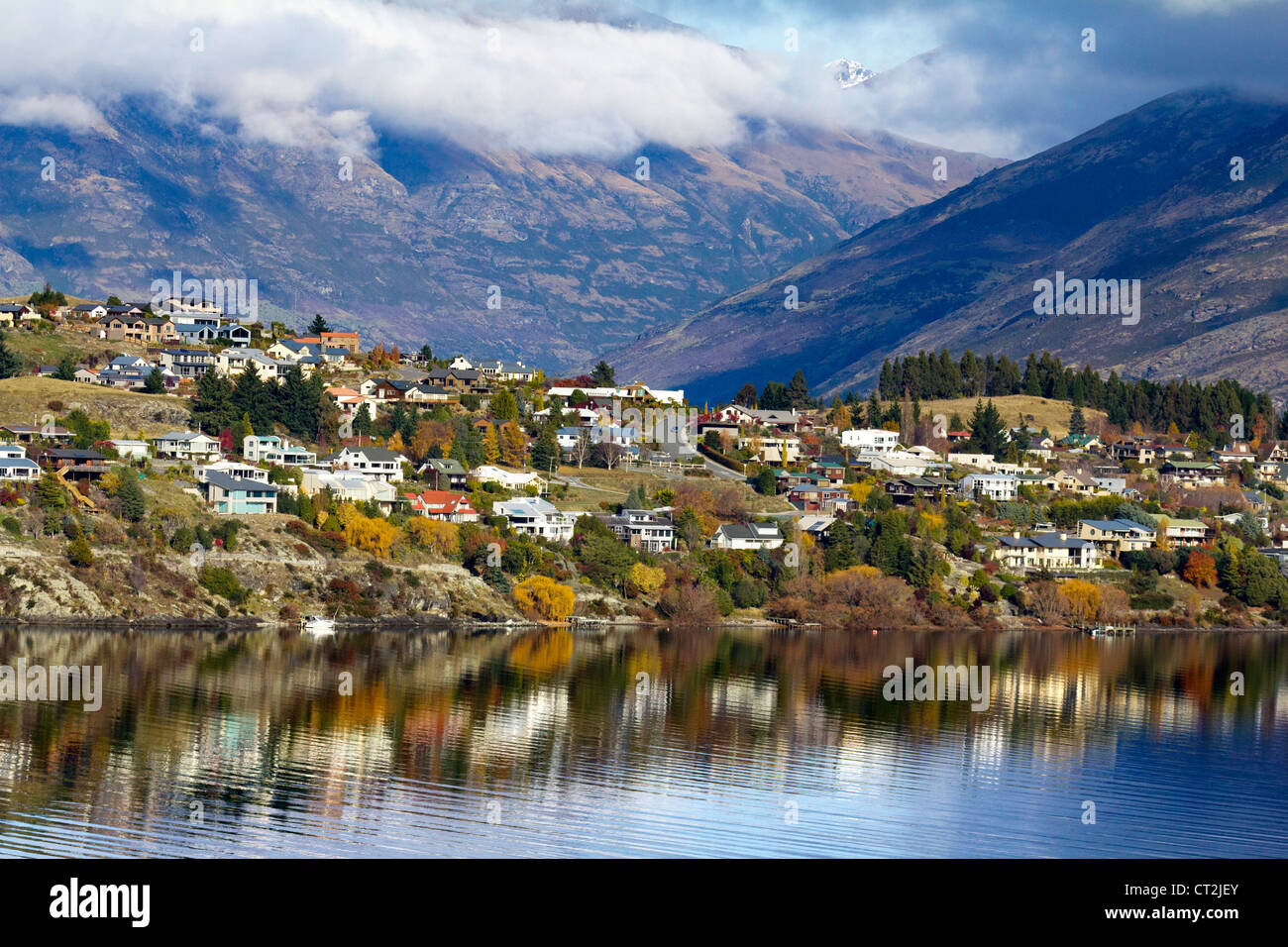 Scenario mozzafiato intorno a Queenstown, Nuova Zelanda 9 Foto Stock