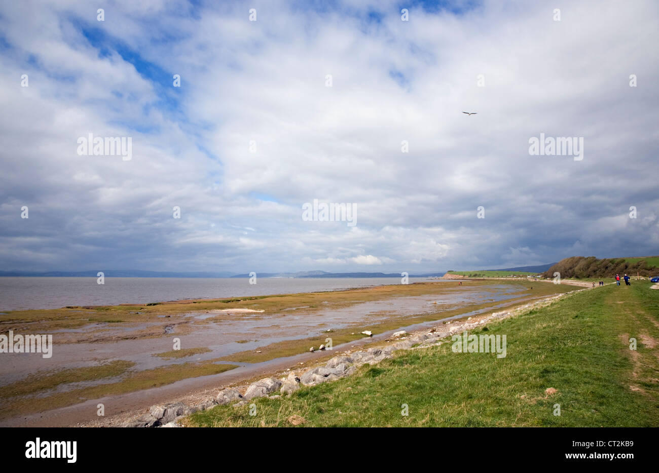 Banca Hest sulla baia di Morecambe Foto Stock