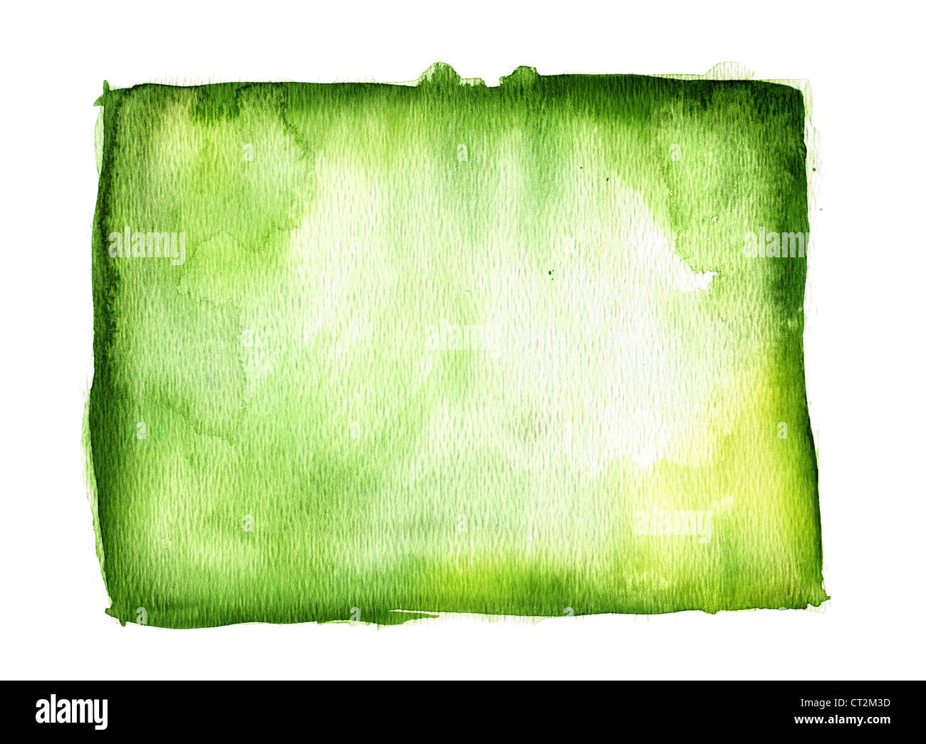 Verde sfondo ad acquerello Foto Stock