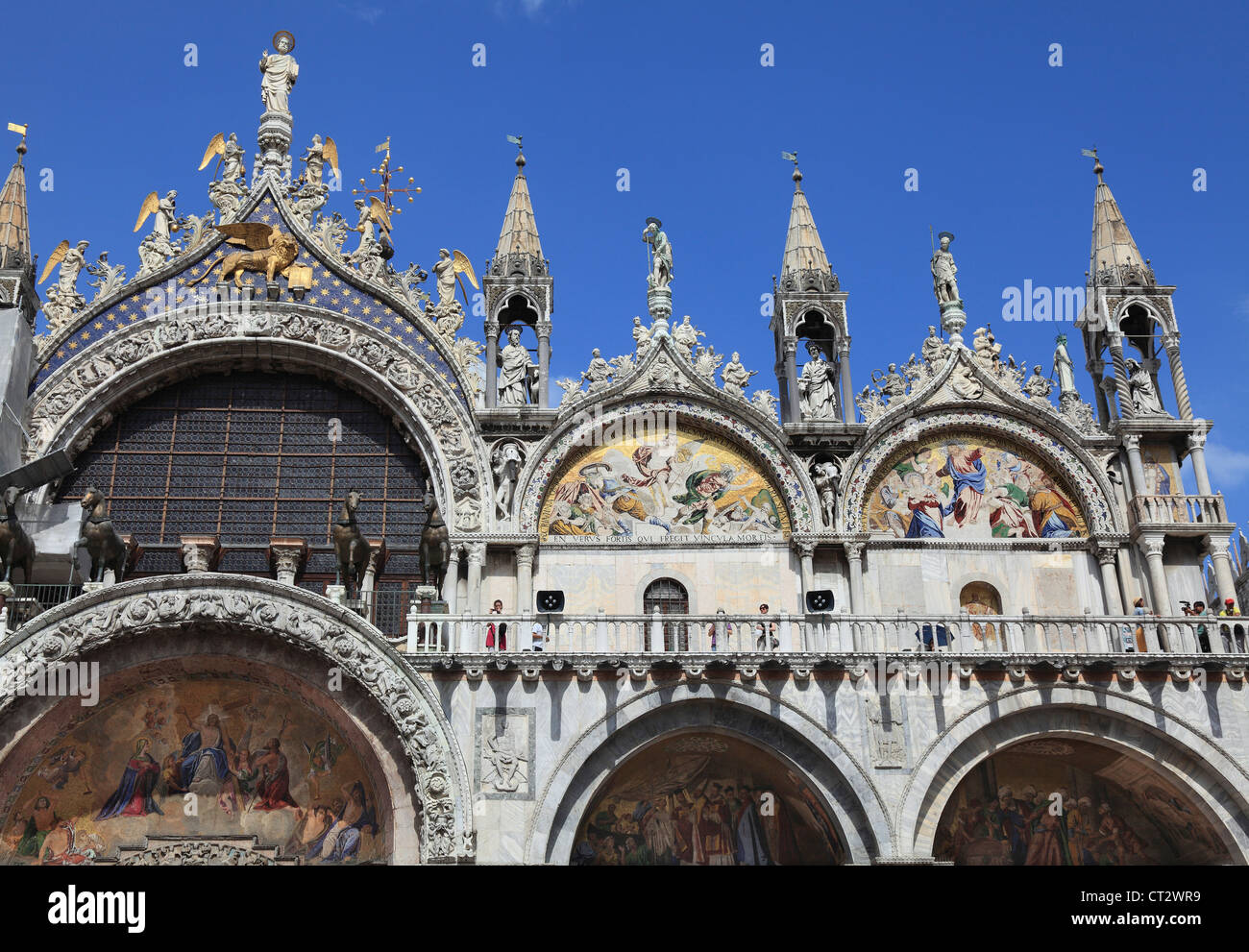 Dettagli di St.segna Basilica a Venezia Italia Foto Stock