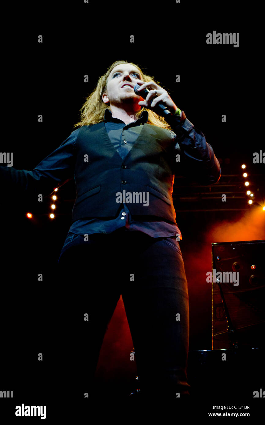 Tim Minchin - Esecuzione al Festival Greenman Glanusk Park, il Galles 2011 Foto Stock